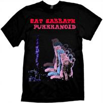 Cat Band T-Shirt Parody Cat Sabbath Purrranoid S juoda