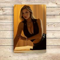 Sexy Metal Wall Art Decor for Man Cave Bar Cafe Office  8x12 Inch Vintage Tin Sign 20x30cm