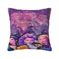 Kpop Demon Hunters Huntrix Movie Printed Pillowcase Cushion Cover Pillow Covers New Style Sofa Decorations Square Multi Size 12x12Inch