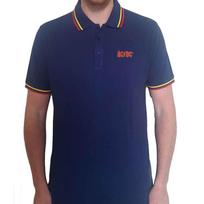 AC/DC 'Classic Logo' Navy Blue Polo Shirt - NEW Unisex T-Shirt XL