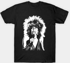 Tina Turner Short Sleeve  Mens Unisex S-3XL Black Fan Art Unisex T-Shirt S