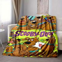 1 vnt. Scooby Doo flanelinis pledas Lengvas minkštas šiltas visų sezonų pledas sofai, lovai, kelionėms, L1029016 80x120cm