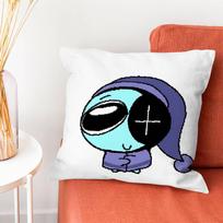 D-Dandy's Pasaulis Astro Pagalvės Užvalkalas Pliušinis Audinys Minkštas Dvipusis Spausdintas Sofa Šiltas Žiemos Namų Dovana Pagalvės Užvalkalas 30cmx30cm