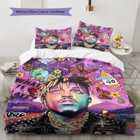 „Juice-Wrld“ dainininko rašto patalynės užvalkalų komplektas, antklodės užvalkalas, pagalvės užvalkalas namams, dovana (1 * antklodės užvalkalas + 2 * pagalvės užvalkalai, be šerdies) 135x200cm