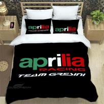 Aprilia Motorcycle Print Bedding Sets Exquisite Bed Supplies Set Duvet Cover Bed Comforter Set Bedding Set Luxury Birthday Gift EU Single(135*200cm)3pcs
