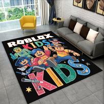 3D Animacinis R-Robloxs Žaidimo Kilimas Kilimas Žaidimų Kambariui Miegamajam Svetainei Sofai Namų Durų Kilimėlis Dekoras, Plotinis Kilimas Neslystantis Grindų Kilimėlis Dovana 40x60cm