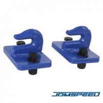 2x 3/8  Bolt On Tractor Bucket Grab Hooks Fits Loader Tractor Bucket Heavy Duty
