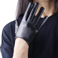 DooWay 70cm Ilgio Odinės Pirštinės Juodos TOUCHSCREEN Dirbtinio PU Peties Ilgio Vakarinio Vakarėlio Kostiumas Cosplay Opera Helovino Pirštinė M