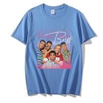 Juokingi Backstreet Boys marškinėliai Unisex 90-ųjų vintage marškinėliai Berniukų grupės vyriški moteriški Throwback duoklės marškinėliai Hip Hop gatvės apranga S gray