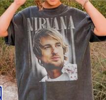 Vintažiniai Owen Wilson marškinėliai, Roko grupės marškinėliai S-5XL Unisex T-shirt XXXXL