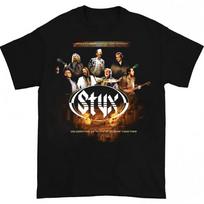 NAUJAS Styx Grupės 2025 m. T-shirt Juodas Visų Dydžių S-5XL VX44 Unisex T-shirt XL