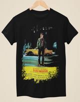 Takso vairuotojas - Filmo plakato įkvėptas Unisex juodi marškinėliai Unisex marškinėliai XL