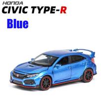 1:32 „Honda CIVIC TYPE-R“ lydinio žaislinių automobilių modelis, imituotas garsu, lengvomis transporto priemonėmis Kolekcija žaislai Vaikų gimtadienio dovanos mėlyna
