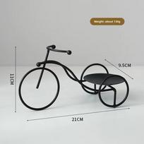 Romantic Tricycle Candle Holder Golden Home Decorations Candles Container Candlelight Dinner Props Room Table Decoration juoda