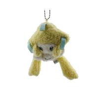 9 cm tamsoje šviečiantis pliušinis Jirachi raktų pakabukas - mielas Wish Pokémon pliušinis žaislas, LED naktinė lemputė, pakabinama norų žvaigždės formos ornamentuota lėlė 9cm
