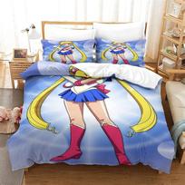 Animacinis Sailor Moon Mėnulio Mėnulis Lovos Patalynės Rinkinys Išskirtinis Lovos Reikmenų Rinkinys Antklodės Užvalkalas Lovos Antklodės Rinkinys Patalynės Rinkinys Prabangi Gimtadienio Dovana 135x200cm 2pcs