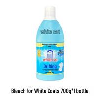White Cat Bleach 700g for Whites: Stain Remover & Color Protector, Gentle on Fabrics, Home & Supermarket Model