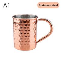 500 ml 100% varinis Maskvos Mule puodelis, plaktas kokteilių vyno puodelis alui, kavai, patvarūs baro indai gėrimams 1