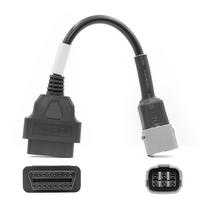 Motociklo OBD 16 kontaktų iki 3 kontaktų KYMCO diagnostikos adapterio kabelio jungties, skirtos „Ducati“ / „Harley“ automatinio kabelio OBDII jungties Suzuki 6PIN