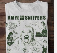Retas Amyl And The Sniffers Turo S dydis iki 5XL Dovana Gerbėjui Pagrindiniai Marškinėliai Unisex Marškinėliai S