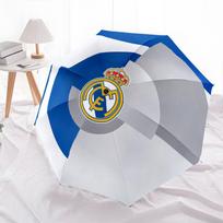 Real Madrid CF  pattern, automatic folding umbrella, portable and foldable design, 8 ribs, a Christmas or birthday gift. įvairiaspalvis