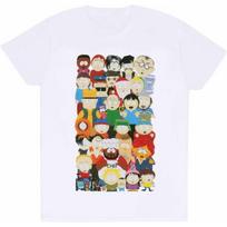 South Park Unisex Suaugusiųjų Miesto Grupės Marškinėliai (L) (Baltas) S balta