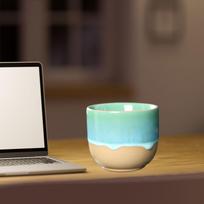 150ml Ceramic Espresso Cup, Japanese Design, for Tea And Coffee. Dark Blue
