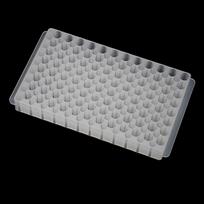 96 lizdų plastikinis centrifuginių mėgintuvėlių stovas 2 pusės 0,5 ml/1,5 ml/2 ml centrifuginių flakonų mėgintuvėlių laikiklis laboratoriniai reikmenys PGR mėgintuvėlių stovas oranžinė