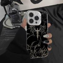 Gothic coquette cybersigilism Phone Case For iPhone 16,15,14,13,12,11,Pro,XS,Max,Plus,Mini,SE White Candy Matte Shockproof Cover iPhone11