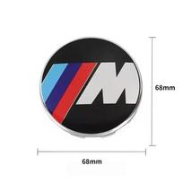 4pcs 56/68mm Car Wheel Center Hub Cap Stickers Styling For BMW M Performance E36 E46 E60 E90 E91 E92 E93 F30 F20 M3 Accessories blue white 56mm