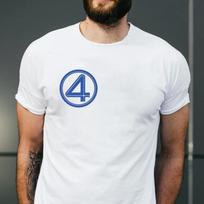 Fantastiškojo Ketverto Logotipo Marškinėliai, Marvel Fantastiškojo Ketverto Pirmieji Žingsniai T-shirt Dydis S-5XL Unisex T-shirt M white
