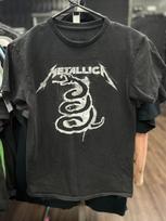 Pakartotinai išspausdintas Metallica Juodo Gyvatės Logotipo Roko Grupės Grafinis Marškinėlis Visų Dydžių Unisex Marškinėlis XXXXL
