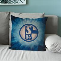 Futbolo klubas S-Schalke 04 Pagalvės užvalkalas Sofai Naktiniam staliukui Miegamajam Atlošui Svetainei Biurui Pagalvėlė Spausdinta Kvadratinė Daugybė 16x16Inch
