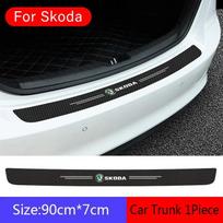 Automobilio slenksčių apsaugos nuo įbrėžimų ir galinės bagažinės apsauginės lipdukai, skirti Skoda Rapid Fabia 1 Octavia A7 Scala Yeti Kodiaq Karop Kamiq Superb 1pc Trunk