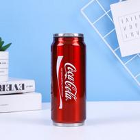 Kūrybingas dvigubos sienelės izoliuotas puodelis su šiaudeliu, atrodo kaip Coca-Cola butelis