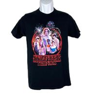 Stranger Things Shirt Men Small Black Graphic Netflix Cotton Eleven Tee M