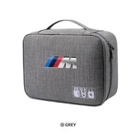 Digital Storage Bag Travel Cable Organizer For BMW M E46 E90 E60 F10 F30 E39 E36 F20 E87 G30 E92 E91 Auto Interior Accessory raudona
