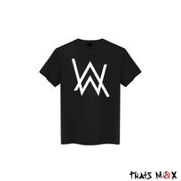 Alan Walker DJ Logotipas Juodi Marškinėliai Visų dydžių S-5XL Unisex T-Shirt L