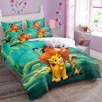 Animacinis liūtas Simba antklodės užvalkalas vaikamsLiūtas Karalius patalynės komplektasPaauglio vienvietis Twin dydžio patalynės komplektai pledai dovana EU Single(135*200cm)3pcs