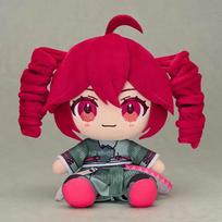 Anime Kasane Teto Cosplay Cartoon Sitting Position Back Cushion Cotton Fluffy Puppet Maumet Throw Pillow Halloween Mascot Gift 17cm