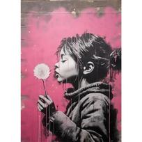 Naujas Banksy Menas Mergaitė ir Berniukas Pora Angelas Meilė Grafiti Plakatai Canva Spaudiniai Mielas Gatvės Sienos Menas Paveikslai Namų Dekoras 30x45cm No Frame