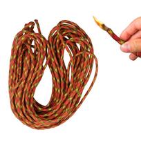 25feets Outdoor Fire Starter Jute Tinder Igniting Rope Impervious Camping Wax Dipping Ignition Cord  Wax-dipped Hemp Rope