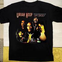 Juodi Uriah Heep Grupės Gyvo Koncerto Fantasy Marškinėliai Unisex Visų Dydžių SG976 Unisex Marškinėliai XXXL