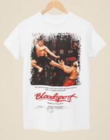 Bloodsport - Filmo plakato įkvėpti Unisex baltiniai marškinėliai Unisex T-shirt XXXXL
