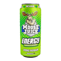 Energinis BCAA gėrimas Muscle Moose Juice, obuolių skonio, 440 ml