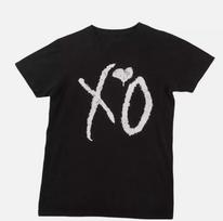 The Weeknd XO pagrindinis logotipas Perleista juoda marškinėliai Visų dydžių S-5XL Unisex marškinėliai XL
