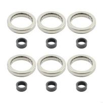 12 vnt. Kuro purkštuko tarpinės žiedas ir elementų rinkinys BMW 13537591006 13537577649