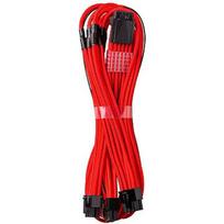 CableMod C-Series Pro ModMesh 12VHPWR Cable, 3x PCIe 8 to 12V-2×6, Red CM-PCSR-16P3-N60KR-5PC-R