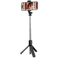 Trikojis + asmenukių lazda - XO Selfie Stick BT Tripod SS09, black