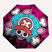1pc One Piece Chopper Skull Automatic Open/close Folding Portable Cute Outdoor Umbrella  with 8 Ribs Structure for Women/Men, All-Season Use   0901070